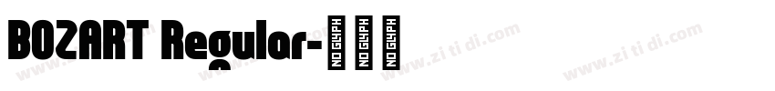 BOZART Regular字体转换